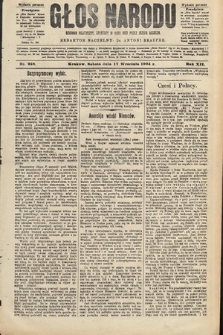 Głos Narodu : dziennik polityczny, założony w roku 1893 przez Józefa Rogosza (wydanie poranne). 1904, nr 258