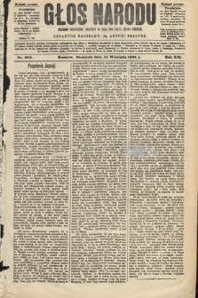 Głos Narodu : dziennik polityczny, założony w roku 1893 przez Józefa Rogosza (wydanie poranne). 1904, nr 259