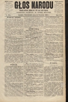 Głos Narodu : dziennik polityczny, założony w roku 1893 przez Józefa Rogosza (wydanie poranne). 1904, nr 267