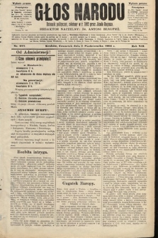 Głos Narodu : dziennik polityczny, założony w roku 1893 przez Józefa Rogosza (wydanie poranne). 1904, nr 277