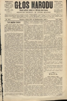 Głos Narodu : dziennik polityczny, założony w roku 1893 przez Józefa Rogosza (wydanie poranne). 1904, nr 283