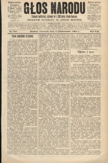 Głos Narodu : dziennik polityczny, założony w roku 1893 przez Józefa Rogosza (wydanie poranne). 1904, nr 284
