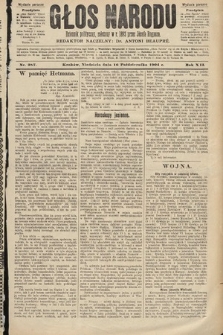 Głos Narodu : dziennik polityczny, założony w roku 1893 przez Józefa Rogosza (wydanie poranne). 1904, nr 287