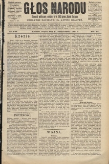 Głos Narodu : dziennik polityczny, założony w roku 1893 przez Józefa Rogosza (wydanie poranne). 1904, nr 292