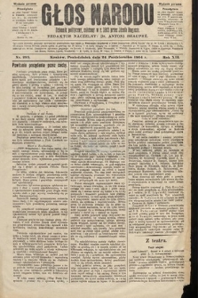 Głos Narodu : dziennik polityczny, założony w roku 1893 przez Józefa Rogosza (wydanie poranne). 1904, nr 295