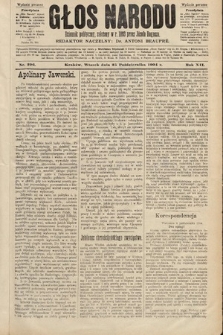 Głos Narodu : dziennik polityczny, założony w roku 1893 przez Józefa Rogosza (wydanie poranne). 1904, nr 296