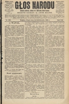 Głos Narodu : dziennik polityczny, założony w roku 1893 przez Józefa Rogosza (wydanie poranne). 1904, nr 299