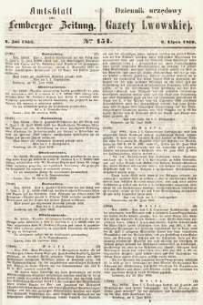 Amtsblatt zur Lemberger Zeitung = Dziennik Urzędowy do Gazety Lwowskiej. 1859, nr 151