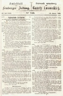 Amtsblatt zur Lemberger Zeitung = Dziennik Urzędowy do Gazety Lwowskiej. 1859, nr 156