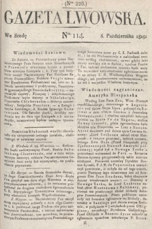 Gazeta Lwowska. 1819, nr 114