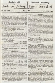 Amtsblatt zur Lemberger Zeitung = Dziennik Urzędowy do Gazety Lwowskiej. 1859, nr 169