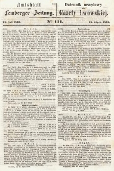 Amtsblatt zur Lemberger Zeitung = Dziennik Urzędowy do Gazety Lwowskiej. 1859, nr 171