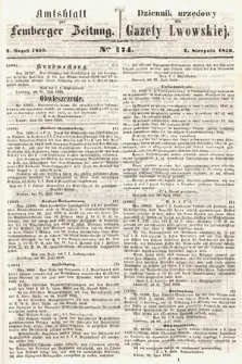 Amtsblatt zur Lemberger Zeitung = Dziennik Urzędowy do Gazety Lwowskiej. 1859, nr 174