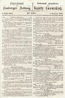Amtsblatt zur Lemberger Zeitung = Dziennik Urzędowy do Gazety Lwowskiej. 1859, nr 177