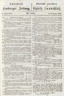 Amtsblatt zur Lemberger Zeitung = Dziennik Urzędowy do Gazety Lwowskiej. 1859, nr 178