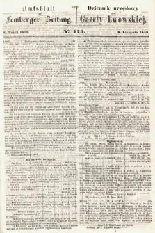 Amtsblatt zur Lemberger Zeitung = Dziennik Urzędowy do Gazety Lwowskiej. 1859, nr 179