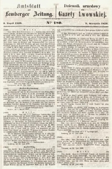 Amtsblatt zur Lemberger Zeitung = Dziennik Urzędowy do Gazety Lwowskiej. 1859, nr 180