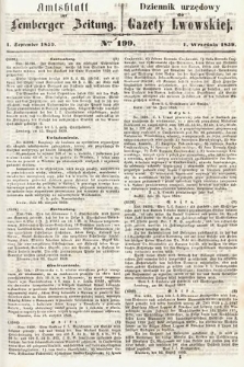 Amtsblatt zur Lemberger Zeitung = Dziennik Urzędowy do Gazety Lwowskiej. 1859, nr 199