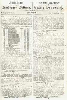 Amtsblatt zur Lemberger Zeitung = Dziennik Urzędowy do Gazety Lwowskiej. 1859, nr 203