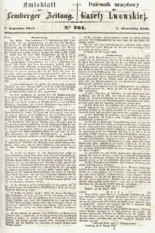 Amtsblatt zur Lemberger Zeitung = Dziennik Urzędowy do Gazety Lwowskiej. 1859, nr 204