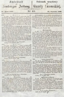 Amtsblatt zur Lemberger Zeitung = Dziennik Urzędowy do Gazety Lwowskiej. 1860, nr 17