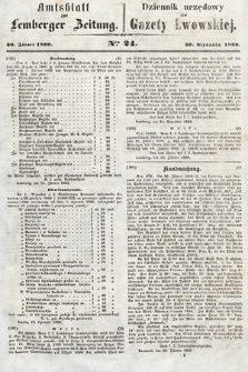 Amtsblatt zur Lemberger Zeitung = Dziennik Urzędowy do Gazety Lwowskiej. 1860, nr 24