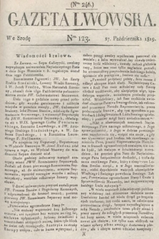 Gazeta Lwowska. 1819, nr 123