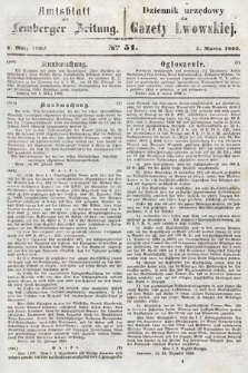 Amtsblatt zur Lemberger Zeitung = Dziennik Urzędowy do Gazety Lwowskiej. 1860, nr 51