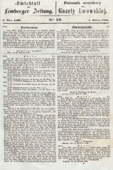 Amtsblatt zur Lemberger Zeitung = Dziennik Urzędowy do Gazety Lwowskiej. 1860, nr 53