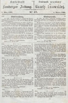 Amtsblatt zur Lemberger Zeitung = Dziennik Urzędowy do Gazety Lwowskiej. 1860, nr 57