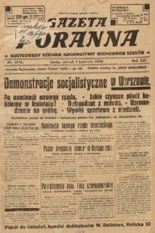 Gazeta Poranna : ilustrowany dziennik informacyjny wschodnich kresów. 1930, nr 9176