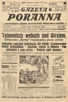 Gazeta Poranna : ilustrowany dziennik informacyjny wschodnich kresów. 1930, nr 9186