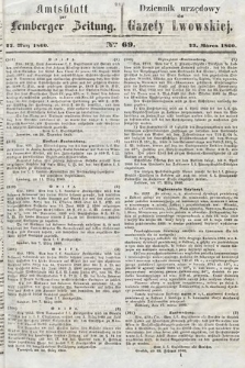 Amtsblatt zur Lemberger Zeitung = Dziennik Urzędowy do Gazety Lwowskiej. 1860, nr 69