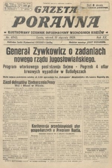 Gazeta Poranna : ilustrowany dziennik informacyjny wschodnich kresów. 1929, nr 8742