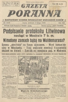 Gazeta Poranna : ilustrowany dziennik informacyjny wschodnich kresów. 1929, nr 8761