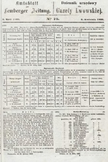 Amtsblatt zur Lemberger Zeitung = Dziennik Urzędowy do Gazety Lwowskiej. 1860, nr 78