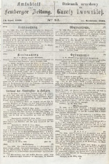 Amtsblatt zur Lemberger Zeitung = Dziennik Urzędowy do Gazety Lwowskiej. 1860, nr 87