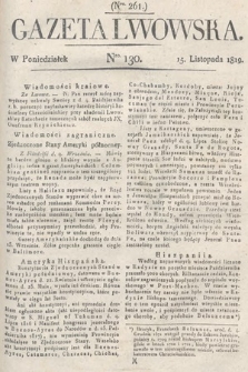 Gazeta Lwowska. 1819, nr 130