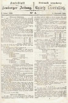 Amtsblatt zur Lemberger Zeitung = Dziennik Urzędowy do Gazety Lwowskiej. 1861, nr 4