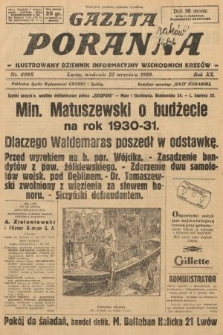 Gazeta Poranna : ilustrowany dziennik informacyjny wschodnich kresów. 1929, nr 8988