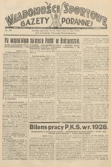 Wiadomości Sportowe Gazety Porannej. 1929, nr 133