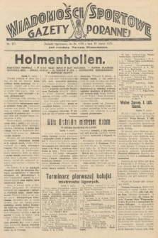 Wiadomości Sportowe Gazety Porannej. 1929, nr 137