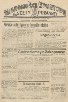 Wiadomości Sportowe Gazety Porannej. 1929, nr 140