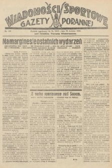 Wiadomości Sportowe Gazety Porannej. 1929, nr 143