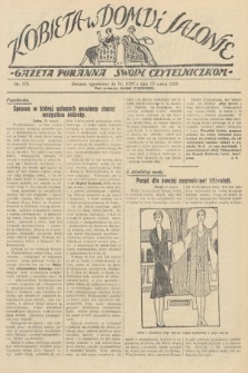 Kobieta w Domu i Salonie : Gazeta Poranna swoim czytelniczkom. 1929, nr 173