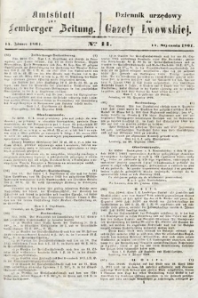 Amtsblatt zur Lemberger Zeitung = Dziennik Urzędowy do Gazety Lwowskiej. 1861, nr 11