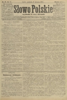 Słowo Polskie (wydanie poranne). 1904, nr 27