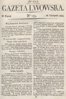 Gazeta Lwowska. 1819, nr 135