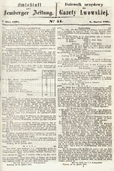 Amtsblatt zur Lemberger Zeitung = Dziennik Urzędowy do Gazety Lwowskiej. 1861, nr 51