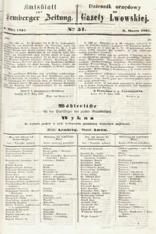 Amtsblatt zur Lemberger Zeitung = Dziennik Urzędowy do Gazety Lwowskiej. 1861, nr 57